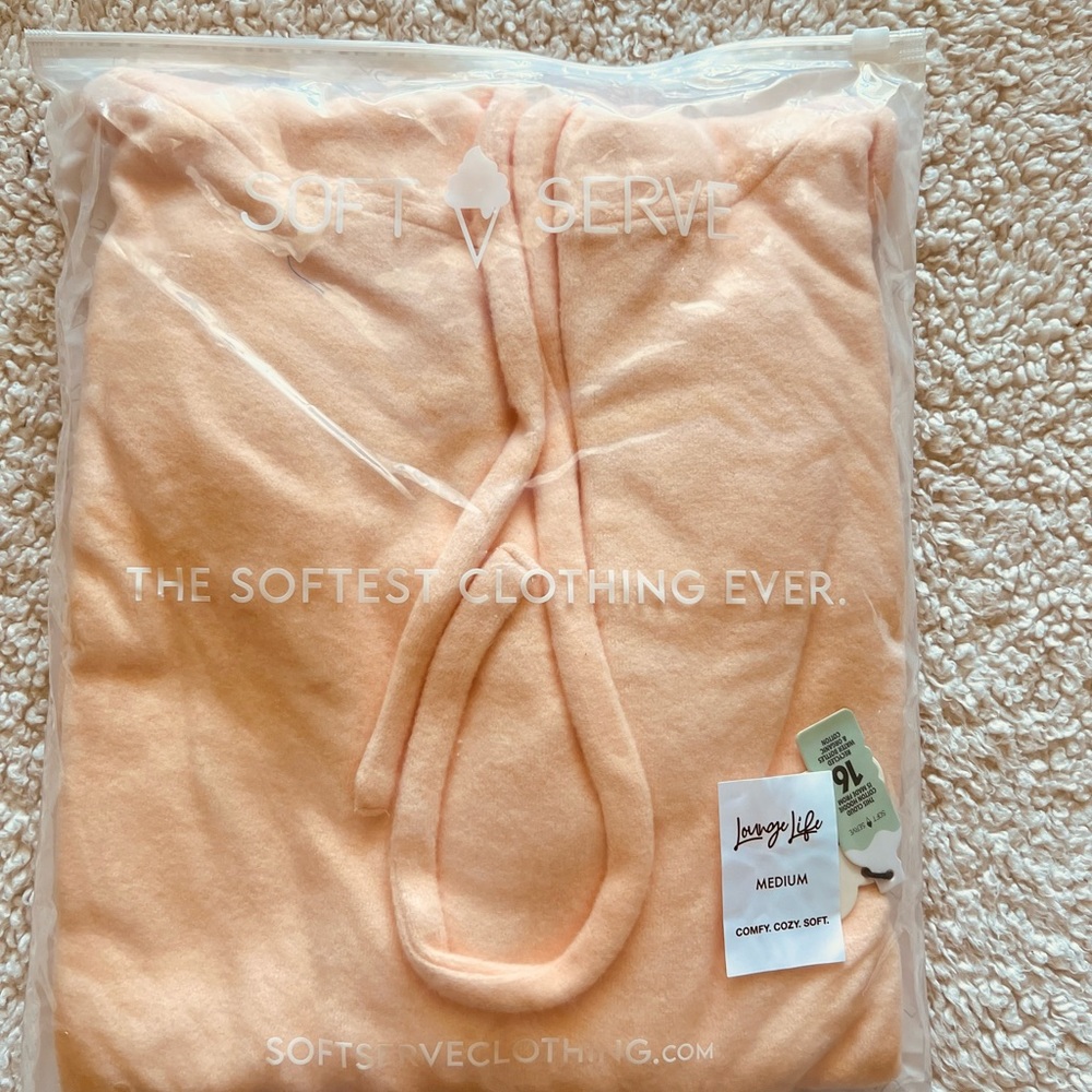Soft Serve Clothing Cloud Cotton Hoodie - Orange Sherbet